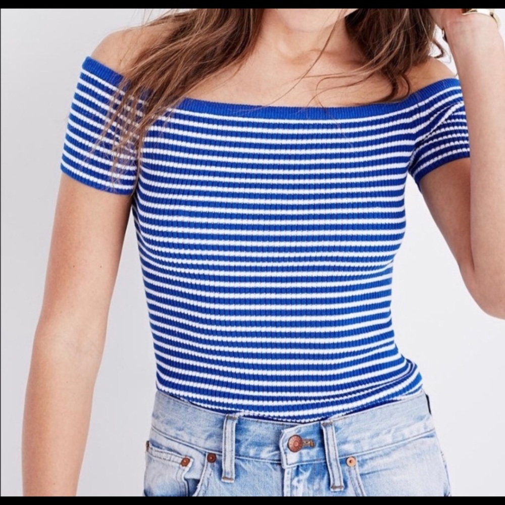 Madewell | Off the Shoulder Knitted Top